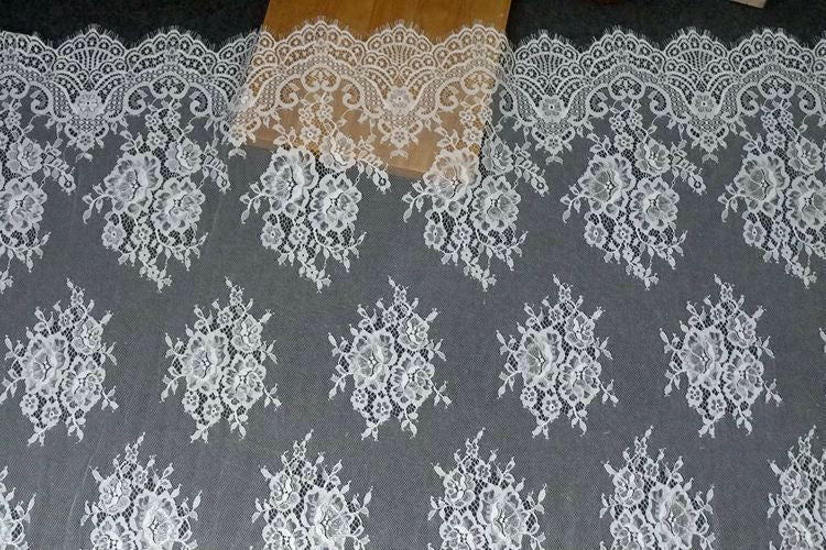 3D Chantilly Lace Width 150 cm CHL0030-Lace Fabric Shop