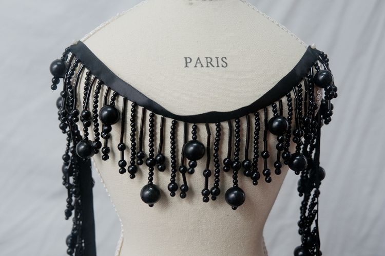 Tassel Beaded Ribbon Trim Decoration BT0072-Lace Fabric Shop