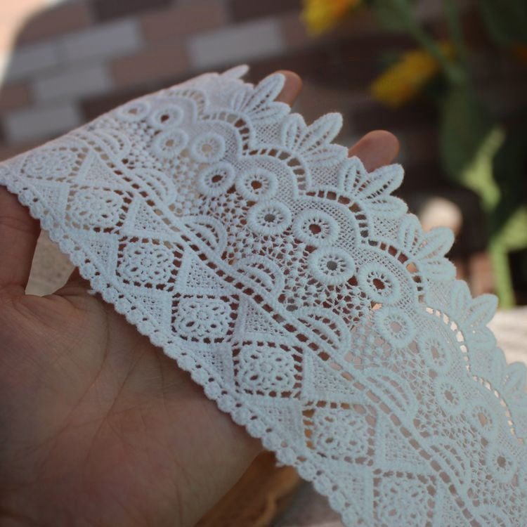 Cotton Guipure Lace Trim Width 3-9 cm LT0337-Lace Fabric Shop