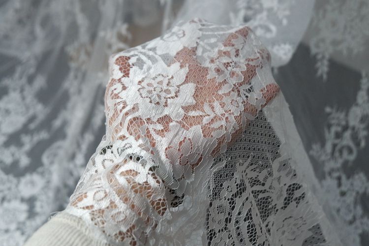 Chantilly Lace Bridal Fabric Width 150 cm CHL0093-Lace Fabric Shop