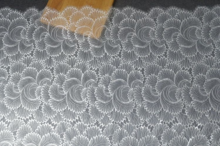 Chantilly Lace Material Width 150 cm CHL0085-Lace Fabric Shop