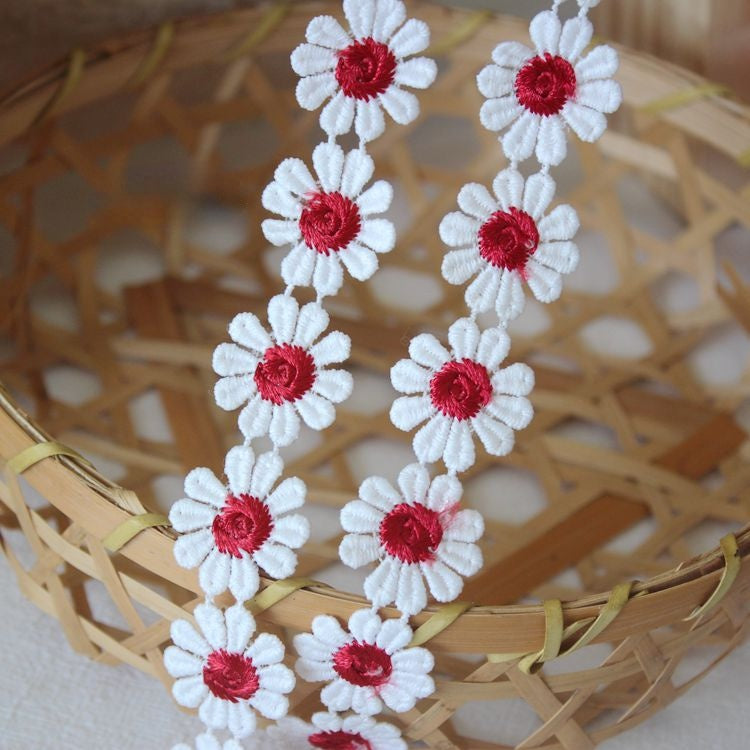 Color Floral Lace Trim Width 2.5 cm CL0028-Lace Fabric Shop