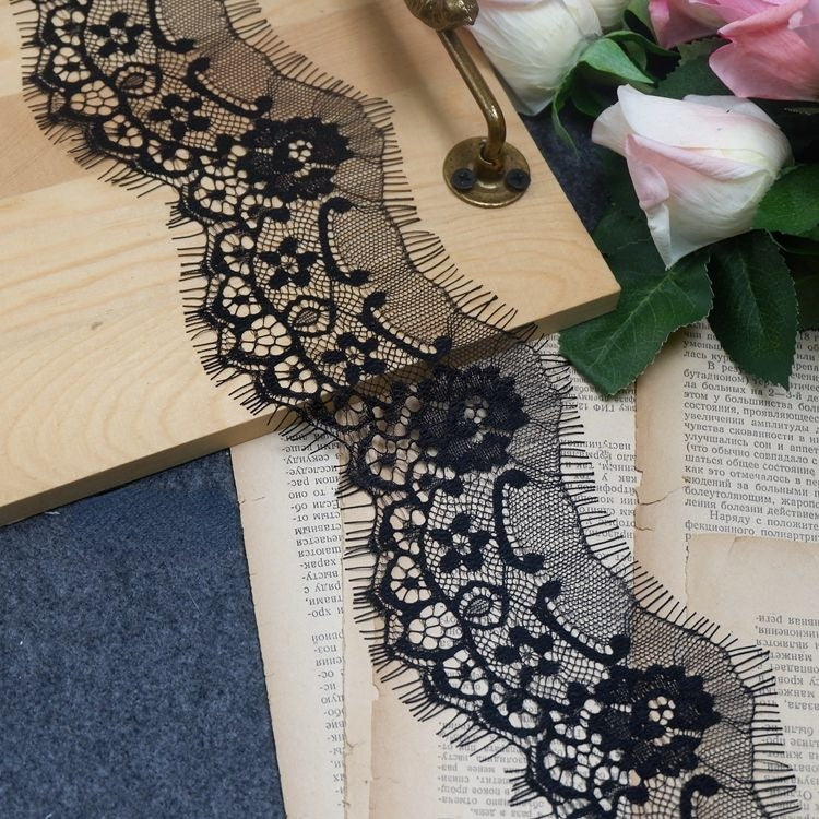 Eyelash Lace Trim Width 7-8 cm LT0010-Lace Fabric Shop