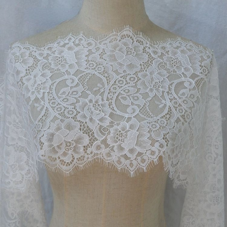 Hem Lace Trim Material Width 19-27 cm LT0240-Lace Fabric Shop