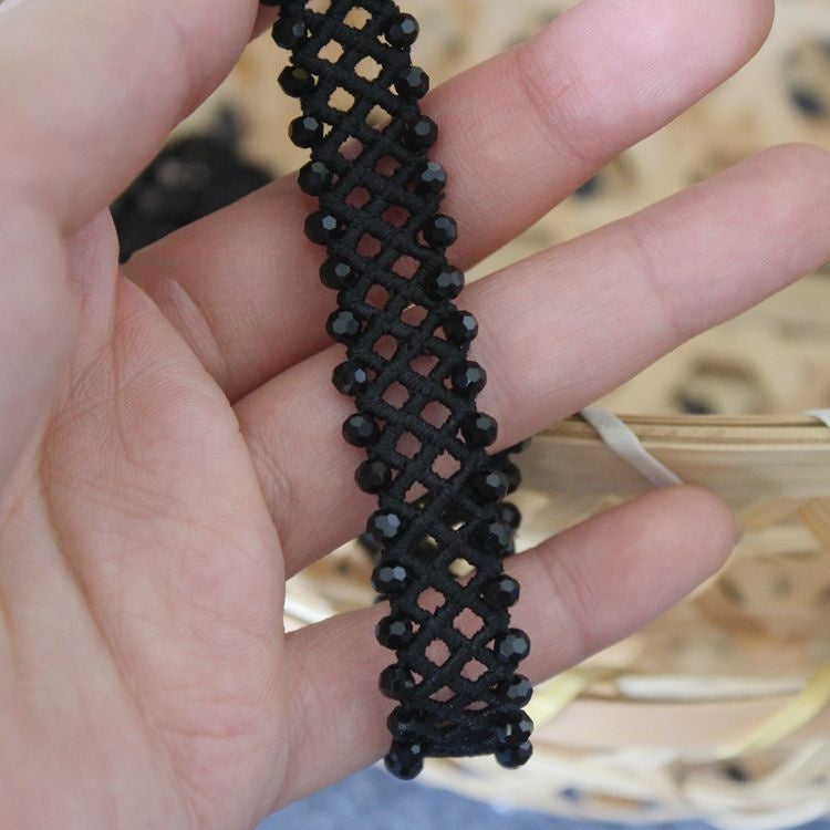 Hollow Beaded Wedding Lace Trim BT0118-Lace Fabric Shop