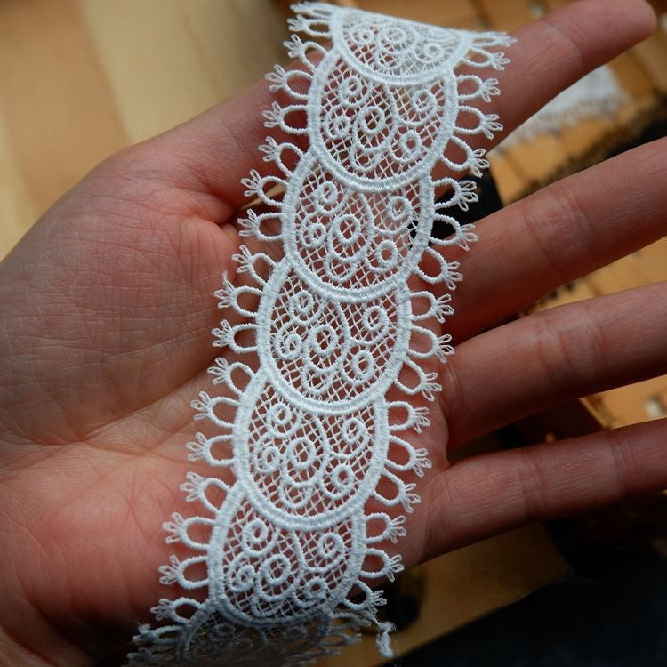 Narrow Lace Trim Width 2-5 cm LT0177-Lace Fabric Shop