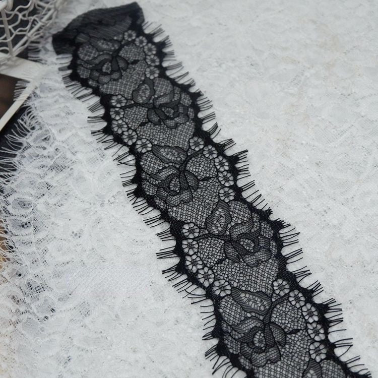 Eyelash Lace Trim Width 4-8 cm LT0009-Lace Fabric Shop