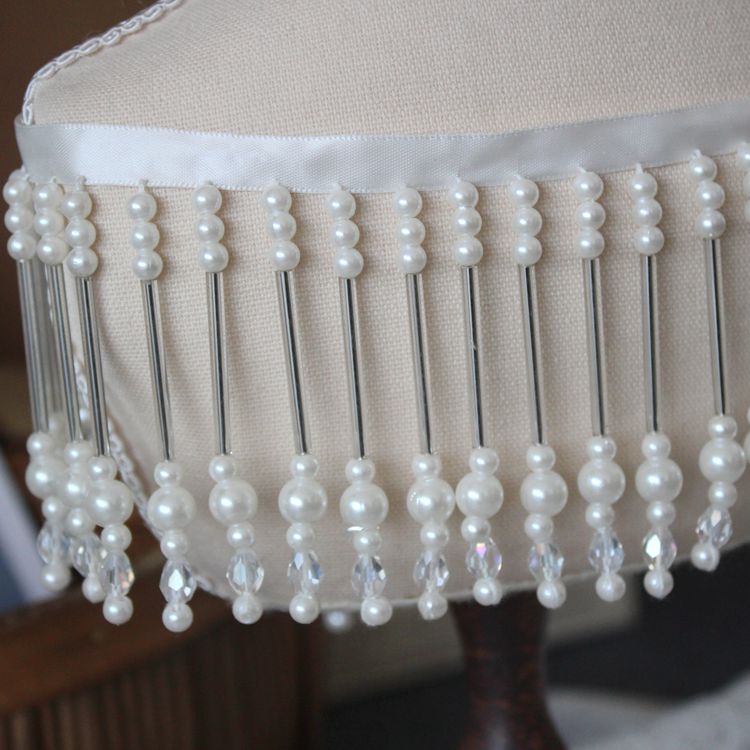 Luxury Pearl Tassel Beaded Lace Trimming BT0107-Lace Fabric Shop