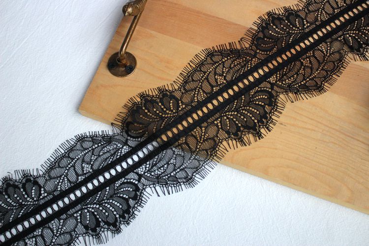 Eyelash Color Lace Trim Width 10 cm CL0037-Lace Fabric Shop