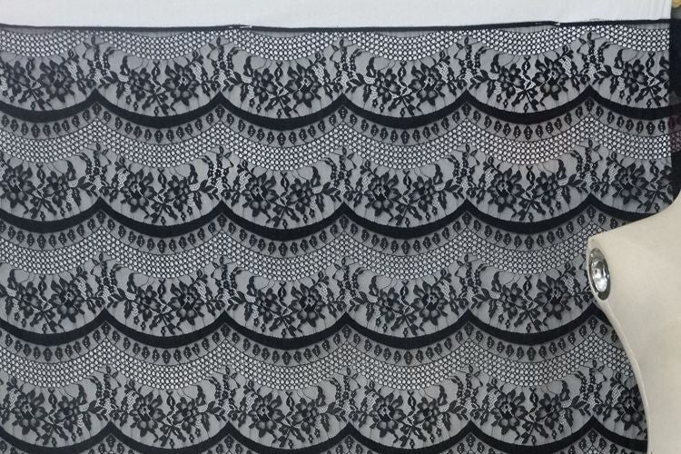 Wave Guipure Lace Width 150 cm GL0044-Lace Fabric Shop