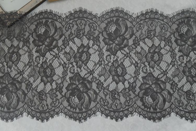 Shiny Lace Trim Fabric Width 30-32 cm CL0070-Lace Fabric Shop