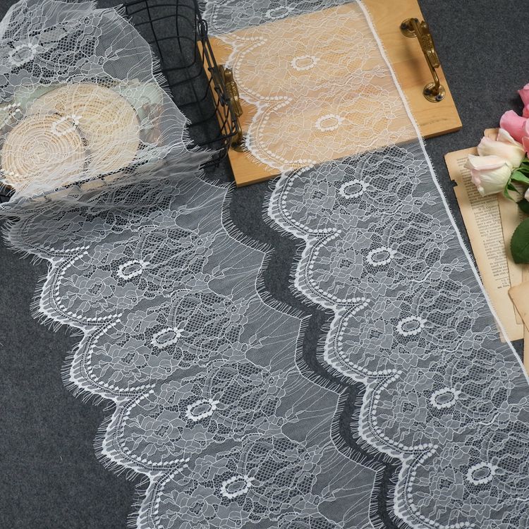 Chantilly Lace Trim Width 20-26 cm LT0031-Lace Fabric Shop