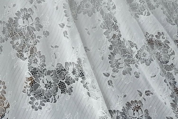 Nylon Cotton Chantilly Lace Width 150 cm CHL0027-Lace Fabric Shop