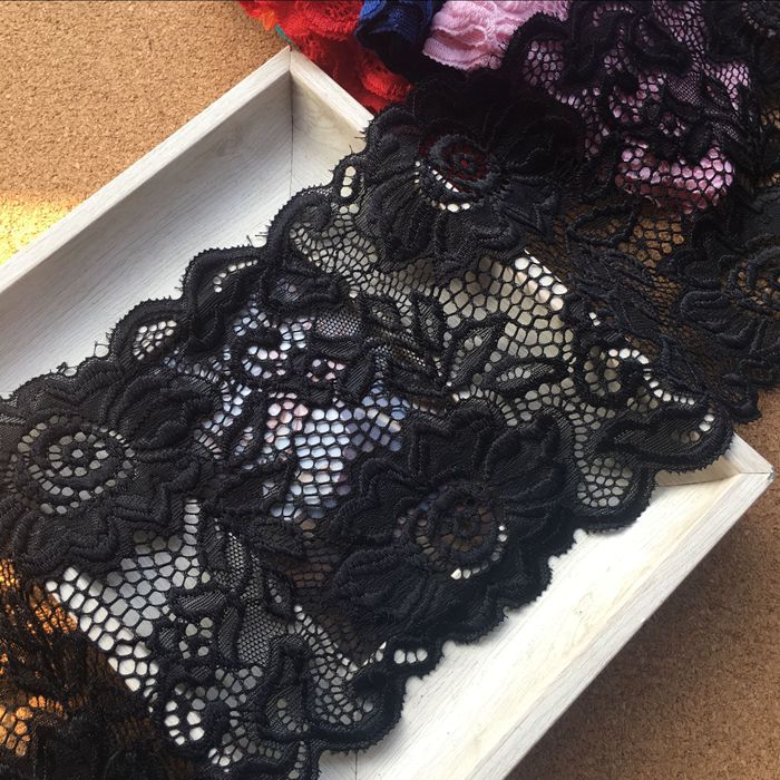 Stretch Color Lace Trim Width 14 cm CL0009-Lace Fabric Shop
