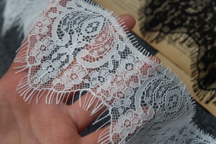 Lace Trim Wrist Cuff Fabric Width 6-8 cm LT0278-Lace Fabric Shop