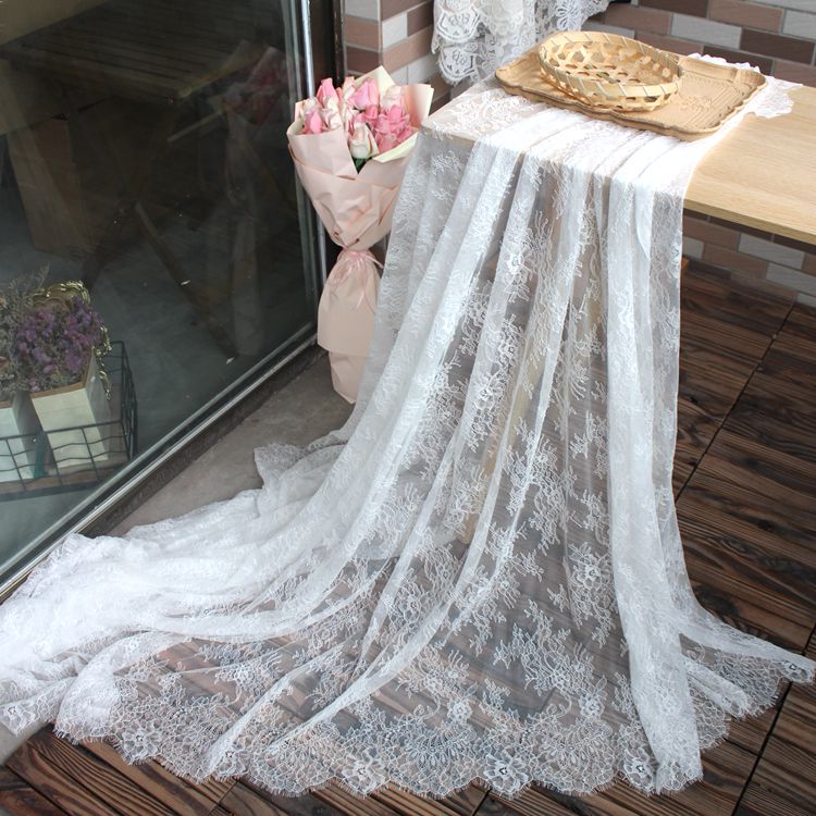 Chantilly Color Lace Width 62-150 cm CL0010-Lace Fabric Shop