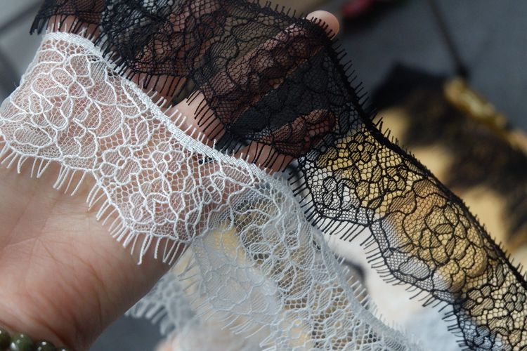 Lace Trim Wrist Cuff Fabric Width 6-8 cm LT0278-Lace Fabric Shop