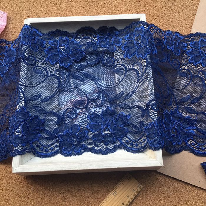 Stretch Color Lace Trim Width 17.5 cm CL0011-Lace Fabric Shop