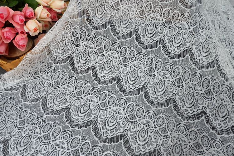 Soft Guipure Lace Width 150cm GL0016-Lace Fabric Shop
