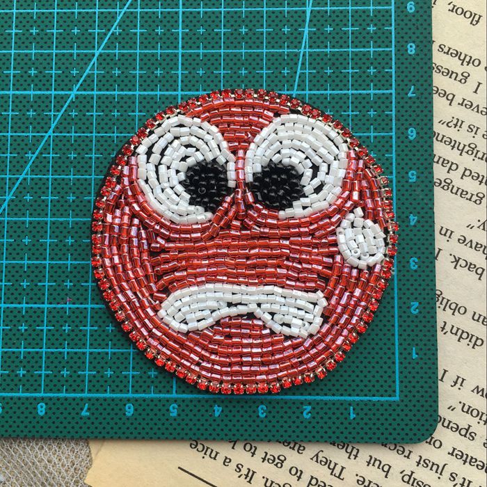 Beaded Cloth Patch Accessories BA0075-Lace Fabric Shop