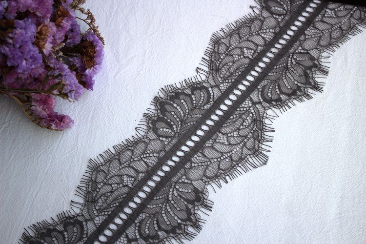 Eyelash Color Lace Trim Width 10 cm CL0037-Lace Fabric Shop
