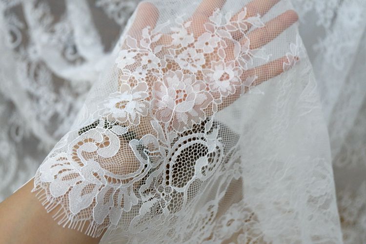 French Chantilly Lace Width 150cm CHL0002-Lace Fabric Shop
