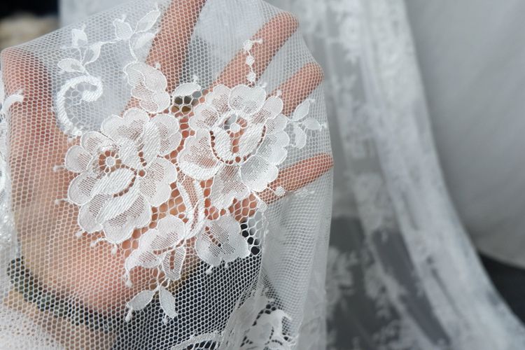 3D Chantilly Lace Width 150 cm CHL0028-Lace Fabric Shop