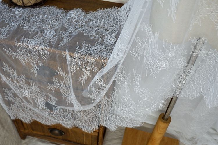 Chantilly Lace Trim Width 62-65 cm CHL0062-Lace Fabric Shop