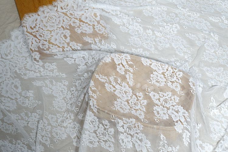 Eyelash Chantilly Lace Width 100cm CHL0009-Lace Fabric Shop