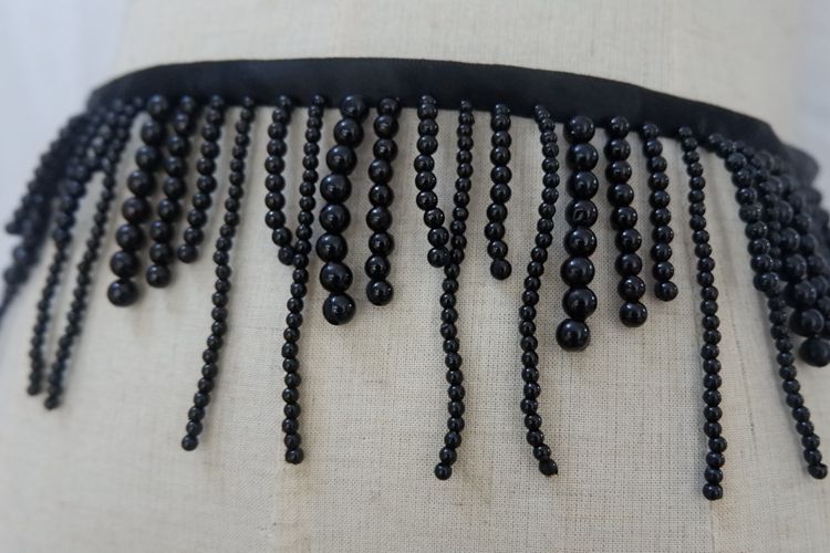 Tassel Beaded Lace Trimming BT0025-Lace Fabric Shop