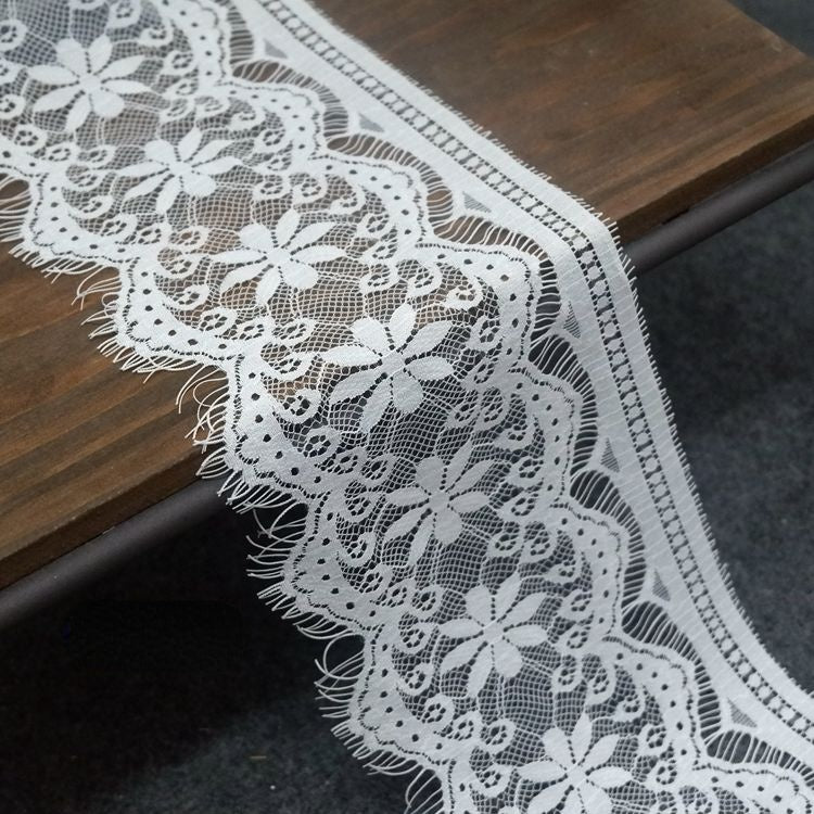 Eyelash Lace Trim Width 13 cm LT0075-Lace Fabric Shop