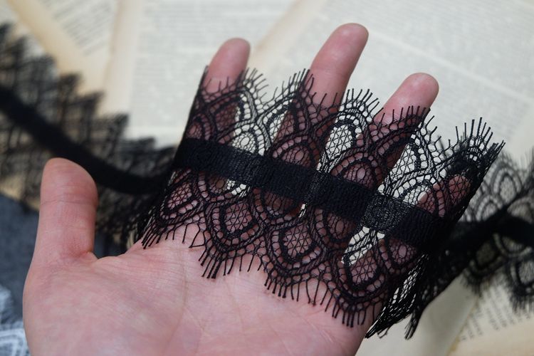 Lace Trim Hair Decoration Width 6-8 cm LT0283-Lace Fabric Shop