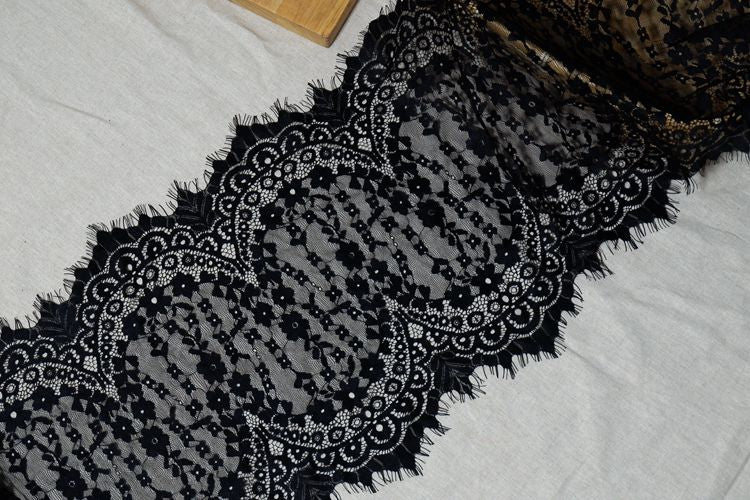 Guipure Lace Trims Width 34-50 cm GL0055-Lace Fabric Shop