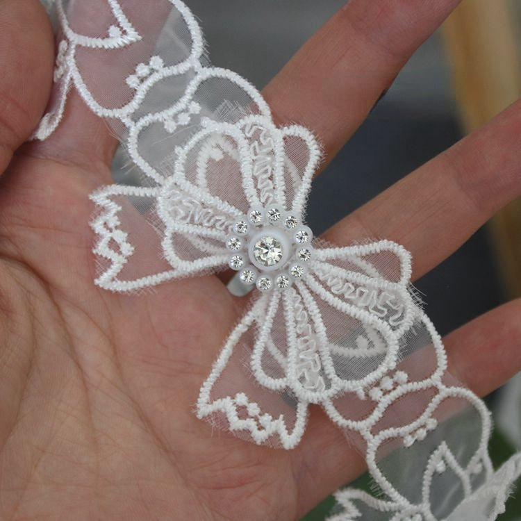 Beaded Embroidery Lace Trim Butterfly BT0069-Lace Fabric Shop