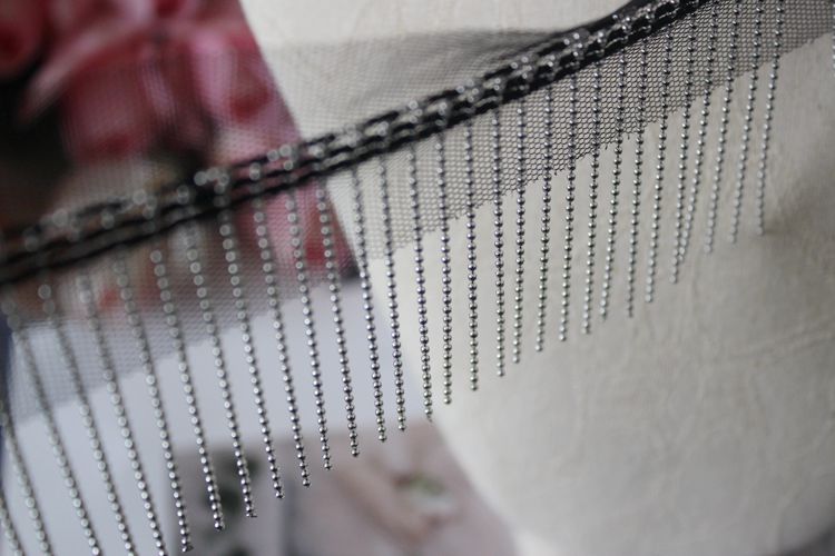 Tassel Beaded Tulle Mesh Lace Trim Fabric BT0100-Lace Fabric Shop