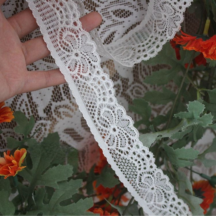 Narrow Stretch Lace Trim Width 2-3 cm LT0380-Lace Fabric Shop