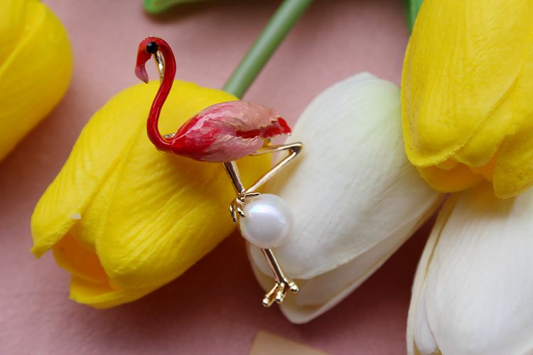 Metal Pearl Brooch Cloth Accessories BA0055-Lace Fabric Shop