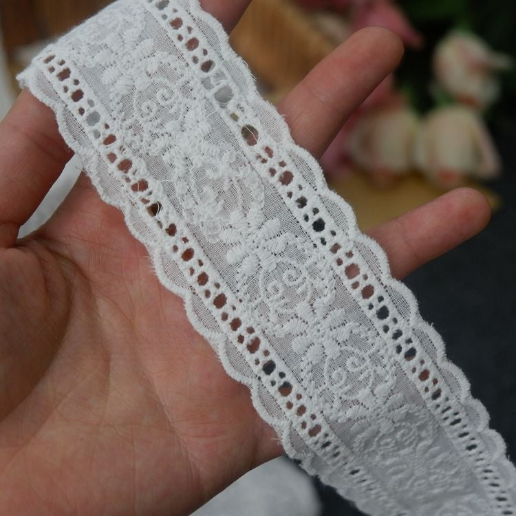 Sewing Lace Eyelet Fabric Width 2-7 cm EF0053