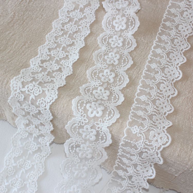 Tulle Lace Trim Sewing Fabric Width 6 cm LT0374-Lace Fabric Shop
