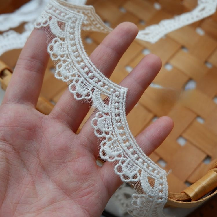 Embroidery Tulle Trim Width 1-3 cm TF0051-Lace Fabric Shop