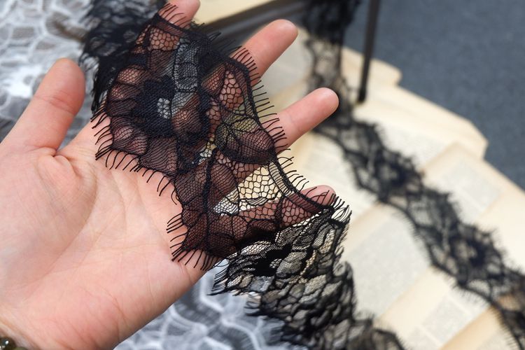 France Lace Trim Fabric Material Width 8 cm LT0282-Lace Fabric Shop