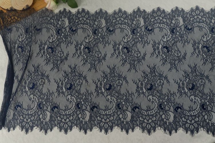 Thin Chantilly Color Lace Width 65 cm CL0015-Lace Fabric Shop