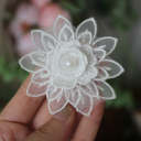 5#White 7x6.5cm 1 Flower