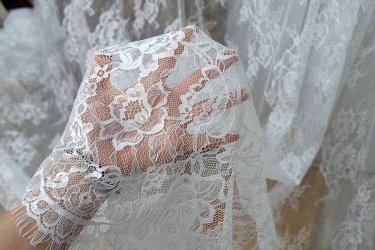 Chantilly Lace Width 70-150 cm CHL0010-Lace Fabric Shop