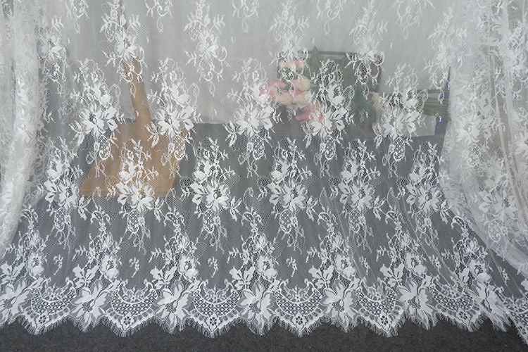 Chantilly Lace Fabric Width 150 cm CHL0043-Lace Fabric Shop
