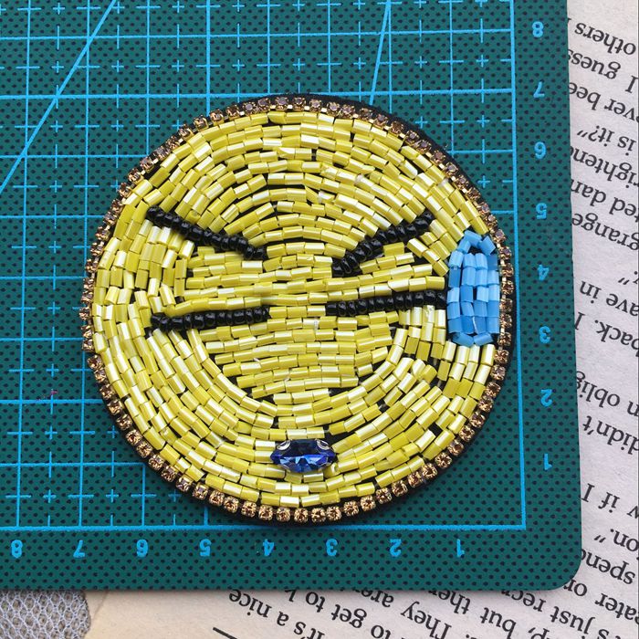 Beaded Cloth Patch Accessories BA0075-Lace Fabric Shop