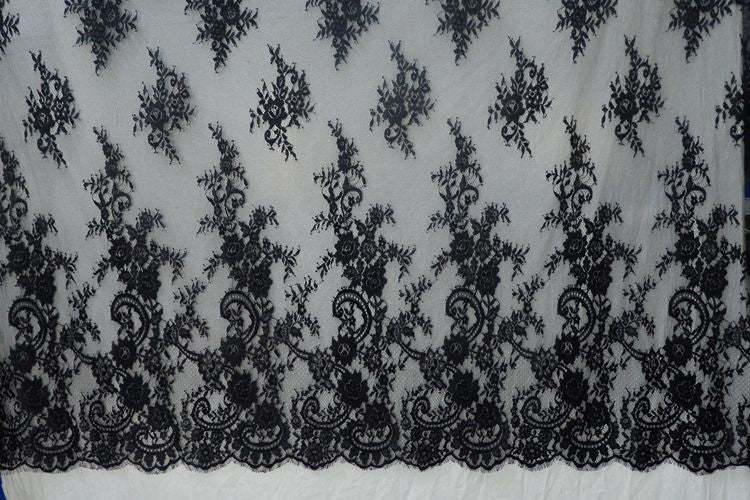 Chantilly Lace Bridal Fabric Width 150 cm CHL0093-Lace Fabric Shop