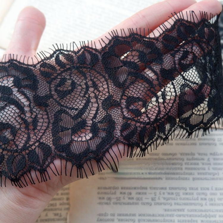 Eyelash Lace Trim Fabric Width 9 cm LT0206-Lace Fabric Shop