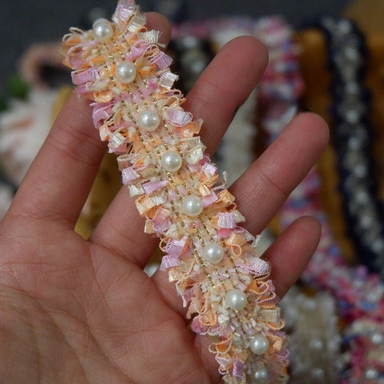 Beading Color Lace Trim Fabrics BT0018-Lace Fabric Shop