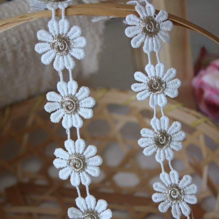 Color Floral Lace Trim Width 2.5 cm CL0028-Lace Fabric Shop